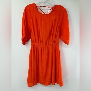 Sanctuary Open Back Play Dress Red Orange Size XS